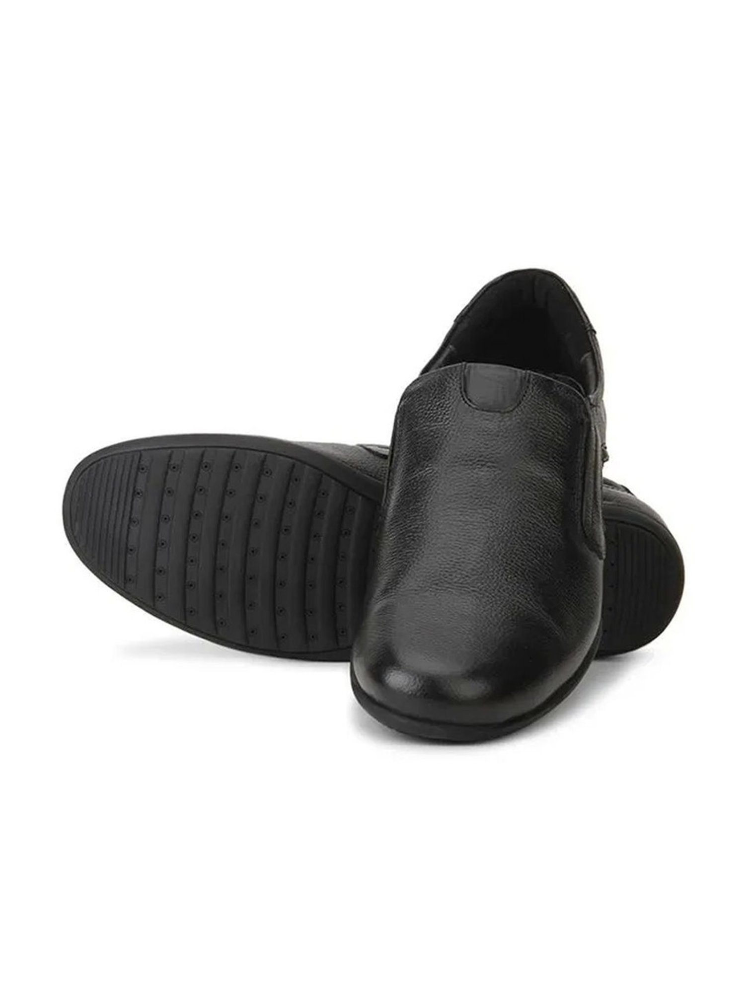 Red Chief Men's Black Formal Slip-Ons