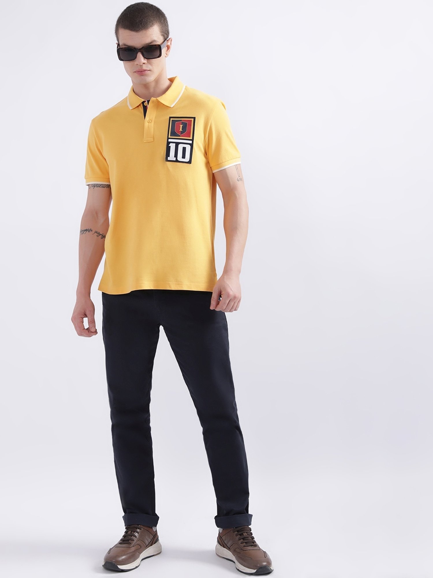 Iconic Men Typography Regular Fit Cotton T-shirt