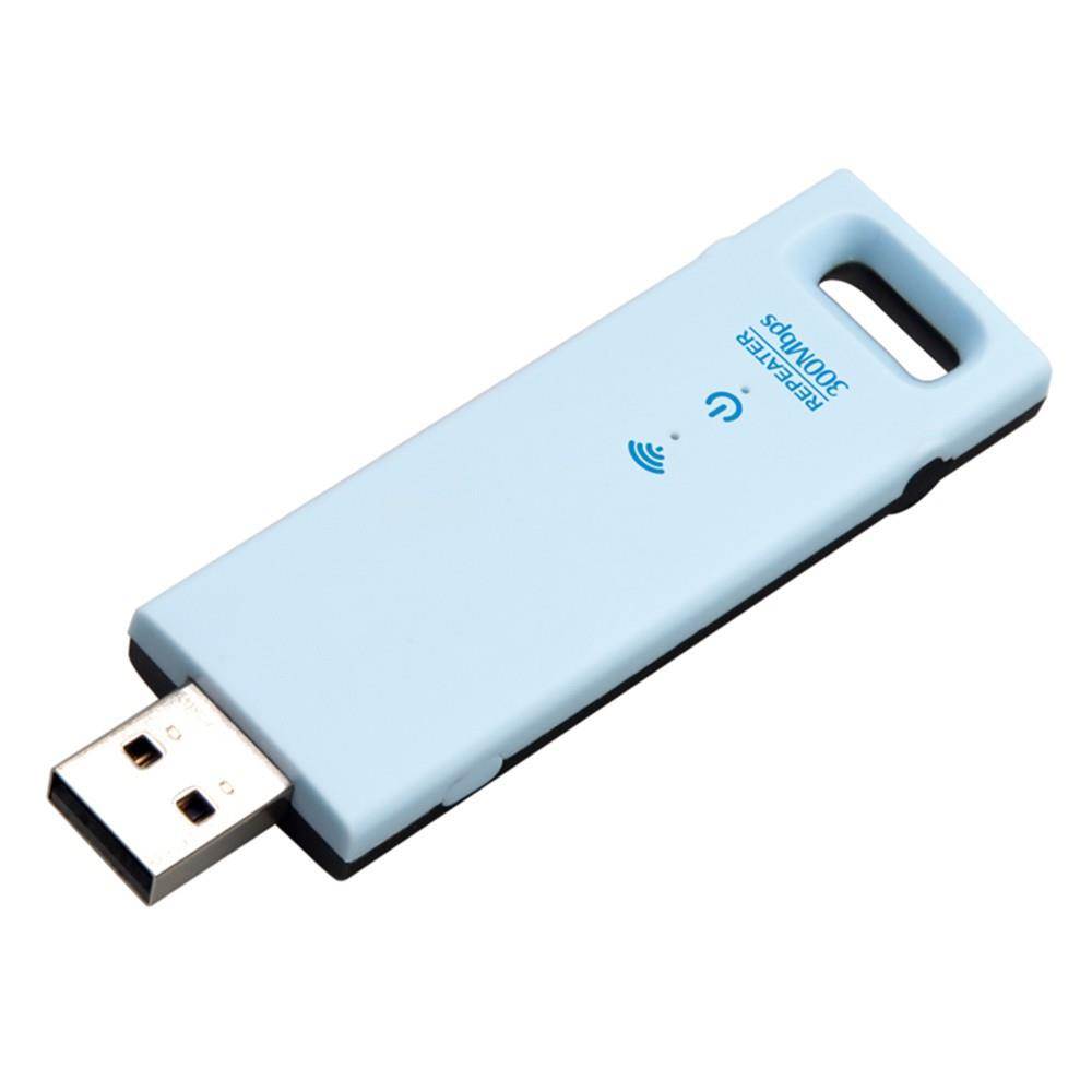 WD-R602U 300Mbps Wireless Range Extender USB WiFi Repeater Signal Booster Amplifier Blue with Black