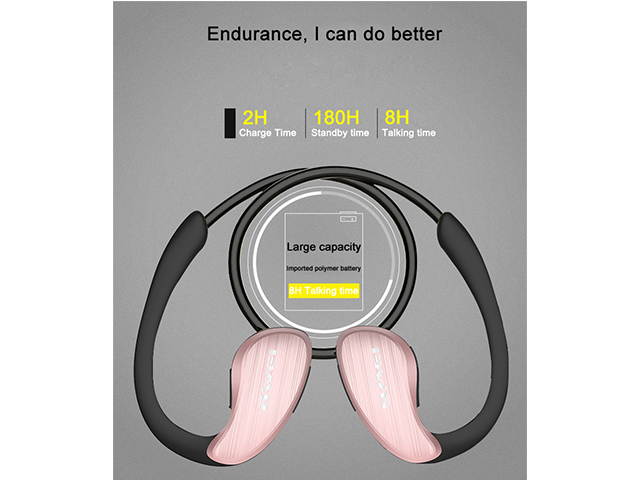 AutofeelSunriseoffice Wireless Bluetooth Earphone Headset Headphone With Mic 3D Bass Stereo Neckband Sport NFC Fast Pairing Earbuds For Mobile Phone iPhone Xiaomi Samsung