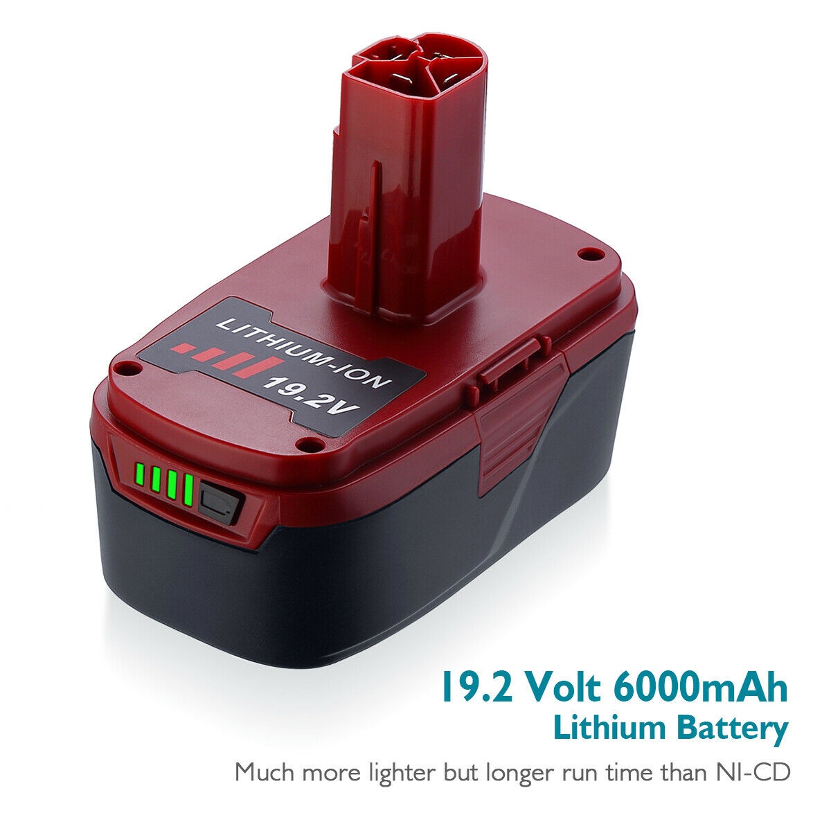 6.0Ah For Craftsman 19.2V Li-ion Battery C3 11375 11376 130279005 PP2030 PP2020