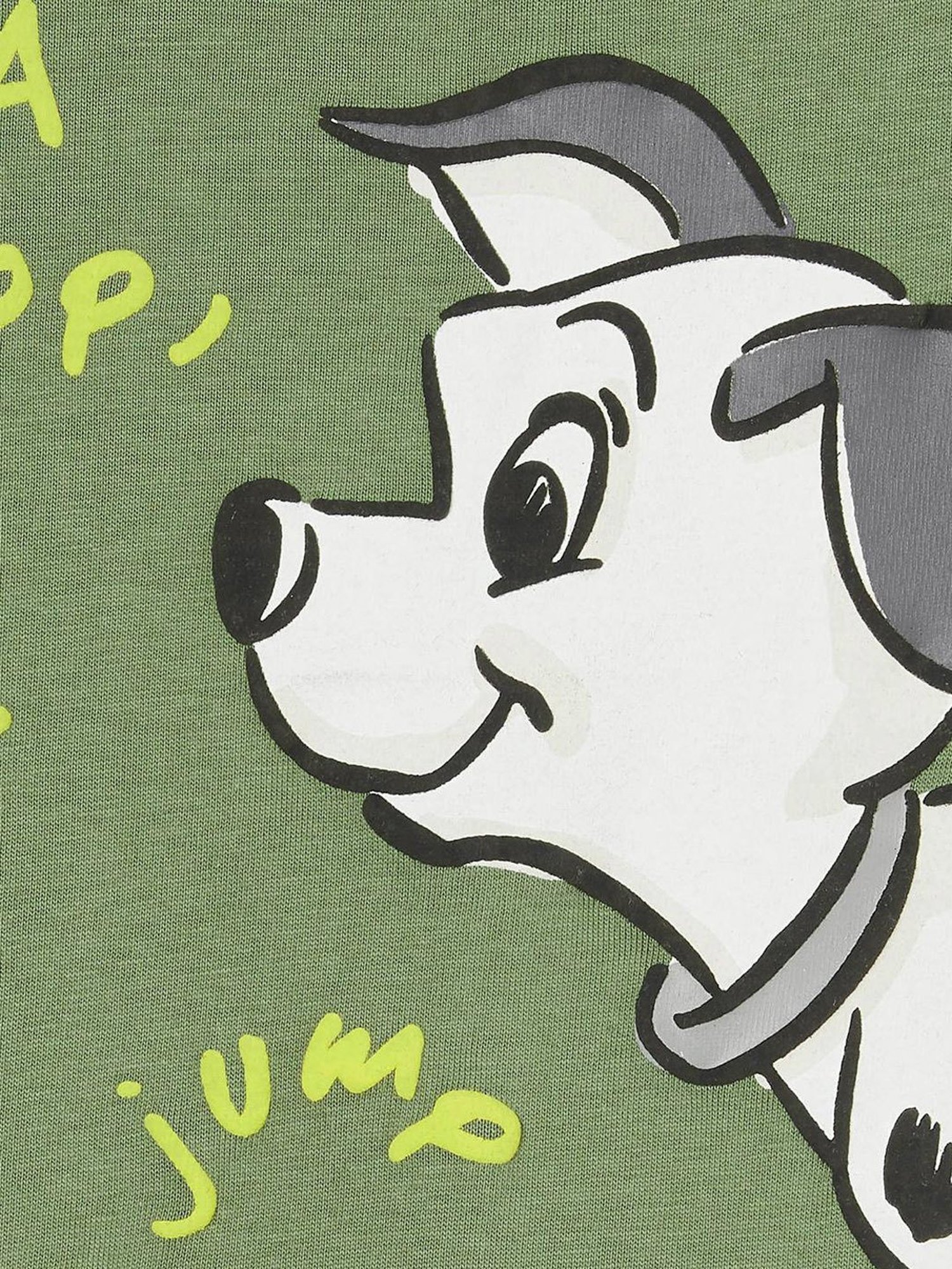 Lifestyle Olive Round Neck Half Sleeve Lic-Toon Cotton T Shirt