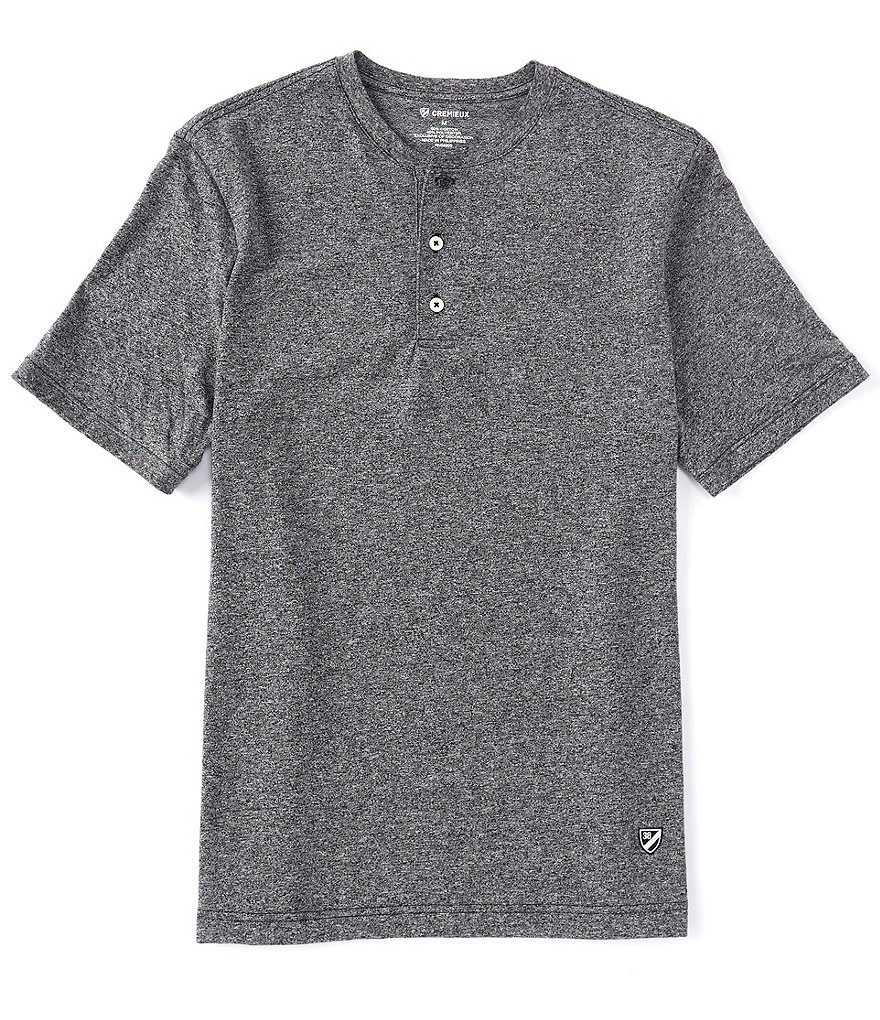 Cremieux Spacedye Short-Sleeve Henley