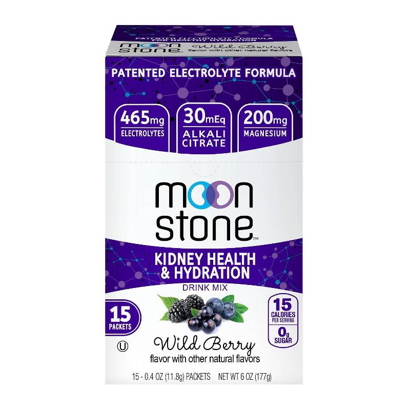 Moonstone Kidney Health Drink Mix - Wild Berry - 15ct/6oz