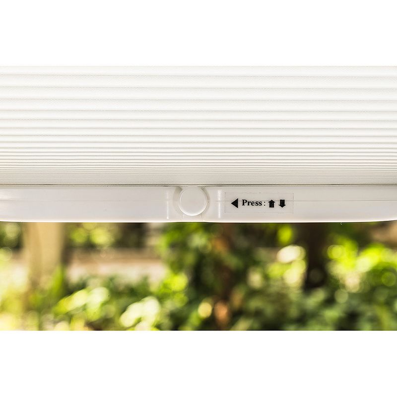 48"x64" Cordless Cellular Honeycomb Light Filtering Shade/Blind White - Lumi