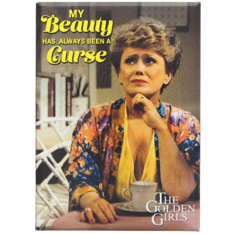 Ata Boy The Golden Girls Blanche My Beauty Is A Curse 2.5 x 3.5 Inch Magnet
