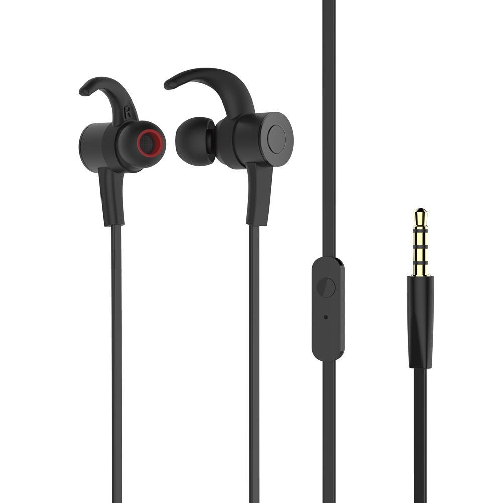 dodocool Hi-Res Audio Certified 24-bit High Resolution In-ear Sport Stereo Earphone with Remote & Mic 3.5mm Gold-plated Audio Plug Sound Isolation Earplugs Black