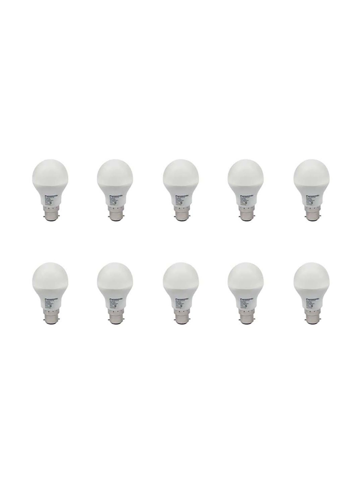 Panasonic PBUM01097 9W B22 LED Cool Day Light Bulb - Pack of 10 (White)