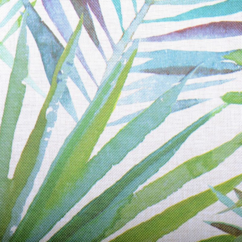 Palm Tree Shower Curtain Green/White - Moda at Home