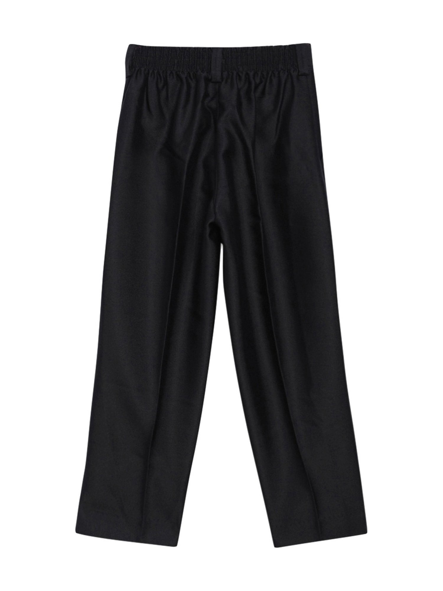 Blue Giraffe Boys Black Cotton Trousers