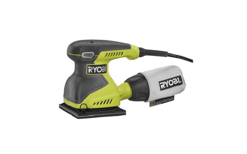 Ryobi ZRS652DGK 2.0 Amp 1/4-Sheet Orbital Pad Sander Kit