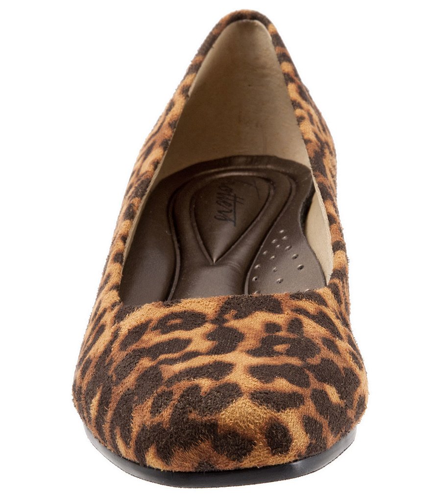 Trotters Lauren Cheetah Print Microfiber Pumps