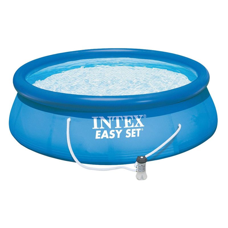 Intex Easy Set 15ft x 4ft Inflatable Above Ground Swimming Pool & Accessories
