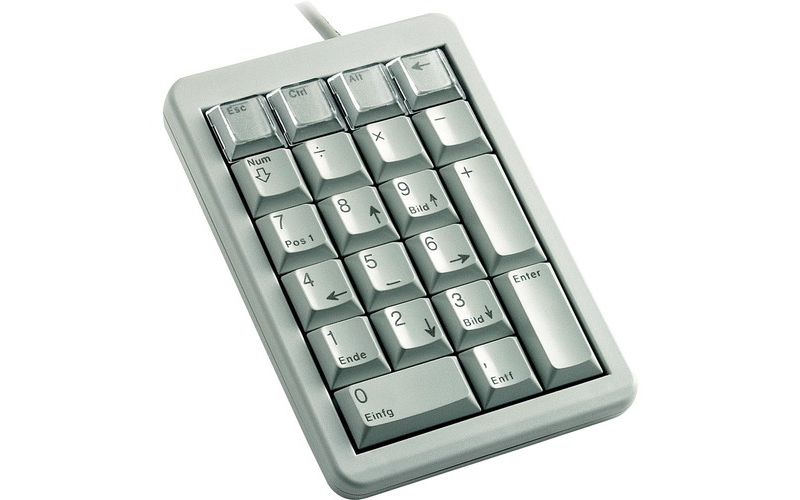 CHERRY G84-4700 Keypad - USB - 21 Keys - Light Gray - English (US)