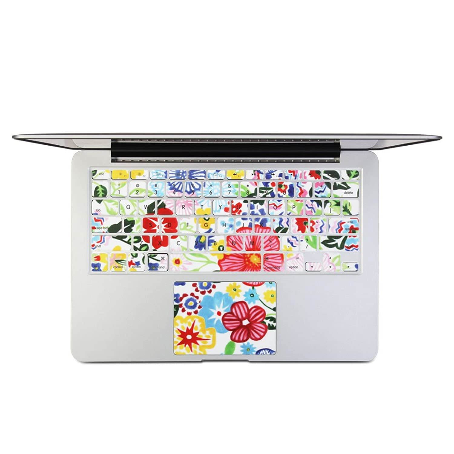 GMYLE Flower Pattern Keyboard Decals Skin Sticker for MacBook Pro 13 [US Model] (Not fit for MacBook Pro 13 with Retina Display)