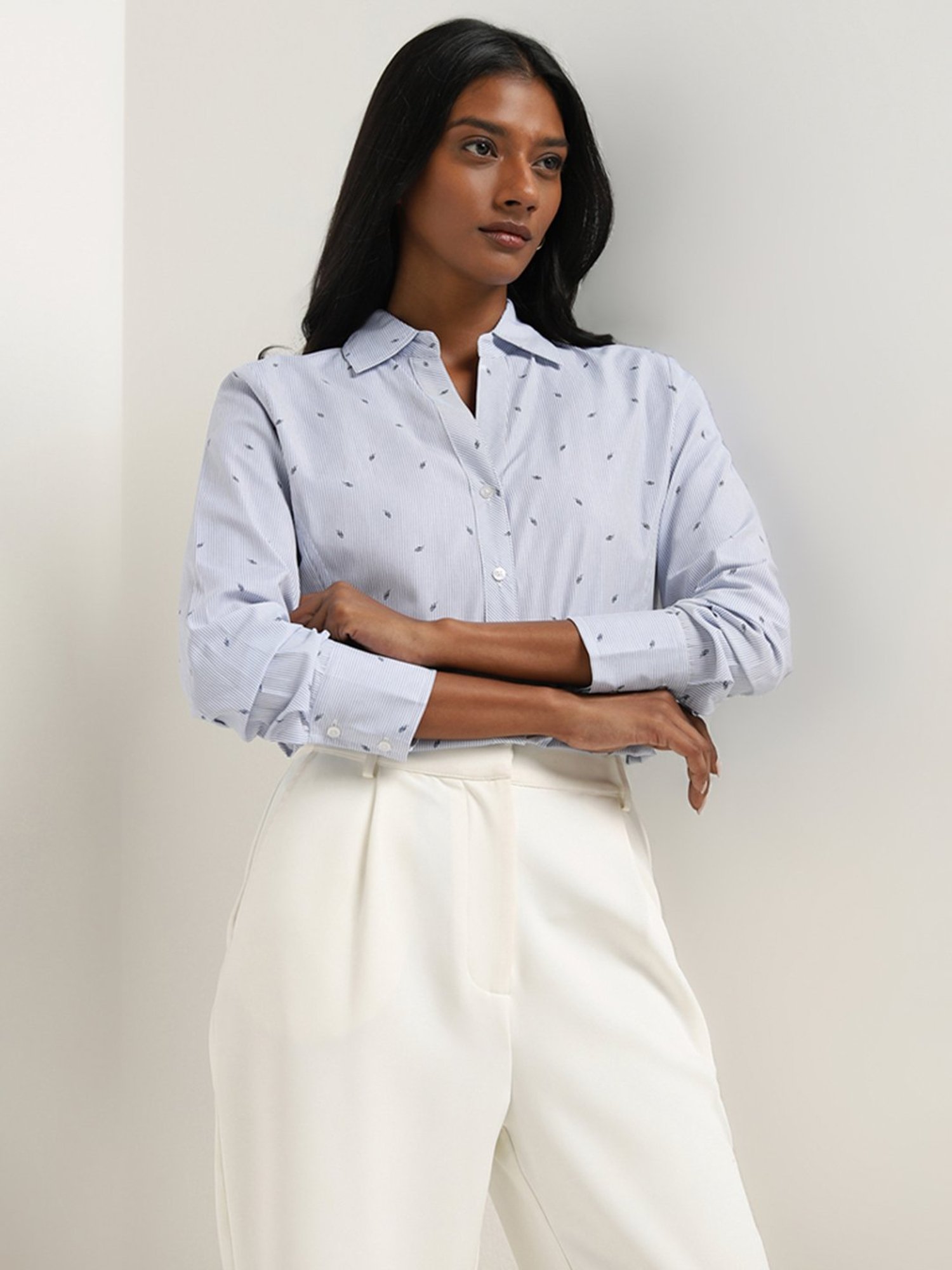 Style Quotient Brown Regular Fit Formal Shirt