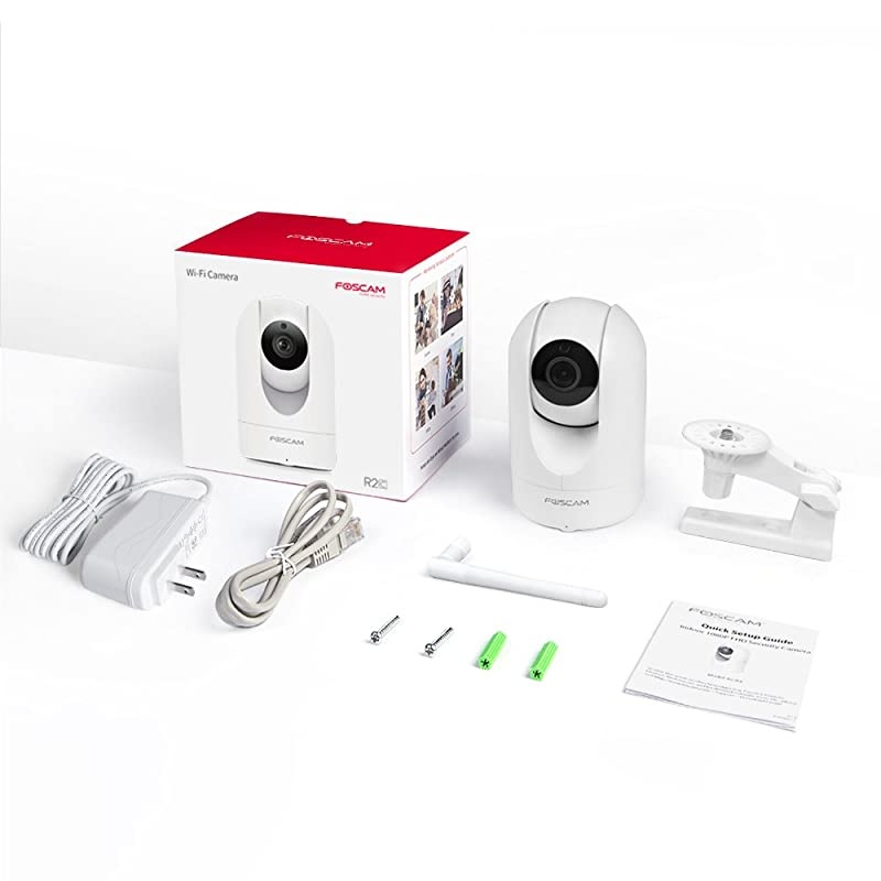 Security Camera WiFi IP Home Camera,R2C 1080P HD Baby Monitor Wireless Pet Camera with AI Human & Sound Detection, Free Cloud, 2-Way Audio,Works with Alexa, Pan/Tilt, Night Vision, Black