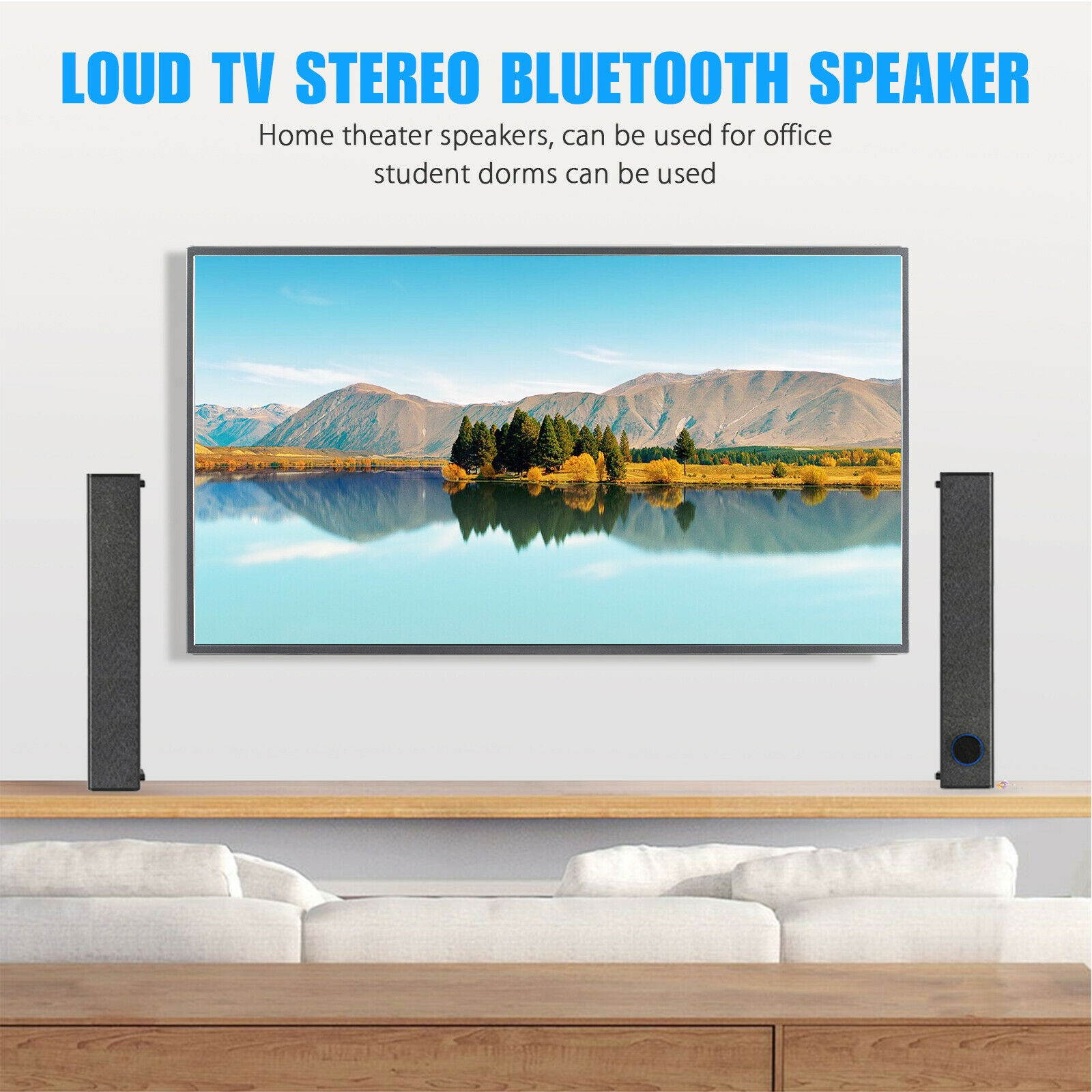 Wireless Bluetooth Speaker Sound Bar Home Theater TV Stereo Detachable Subwoofer