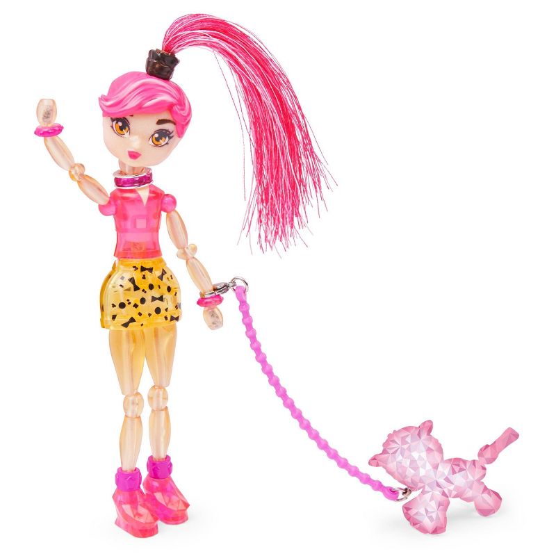 Twisty Girlz Series 2 Queen Gleam Transforming Doll to Bracelet with Mystery Twisty Petz