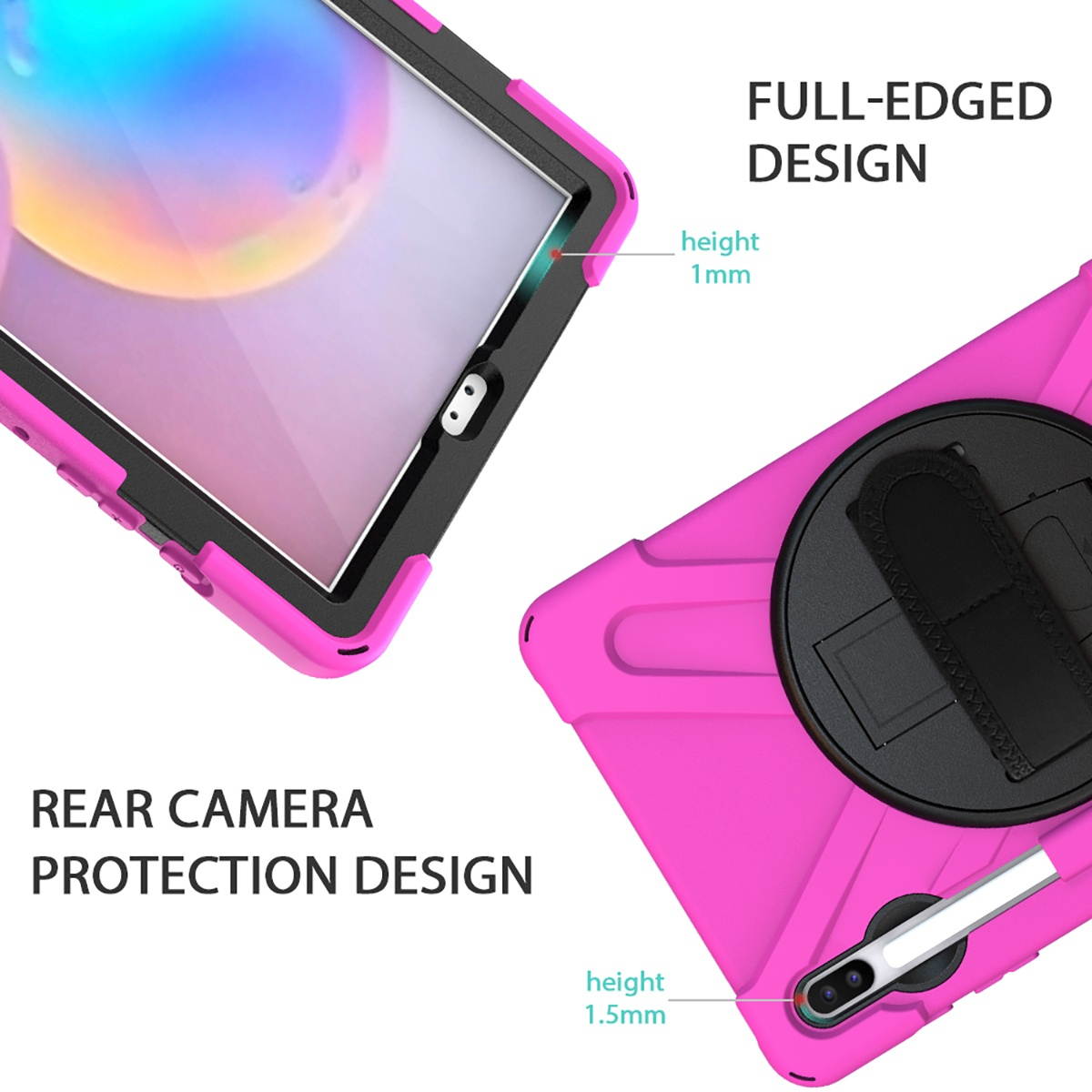 1 Pc Tablet Cover Case Adjustable Anti-drop Shockproof Creative Protection Sleeve Protection Shell Protection Cover Protection Holder with Bracket Compatible with Samsung Galaxy Tab S6 SM-T860