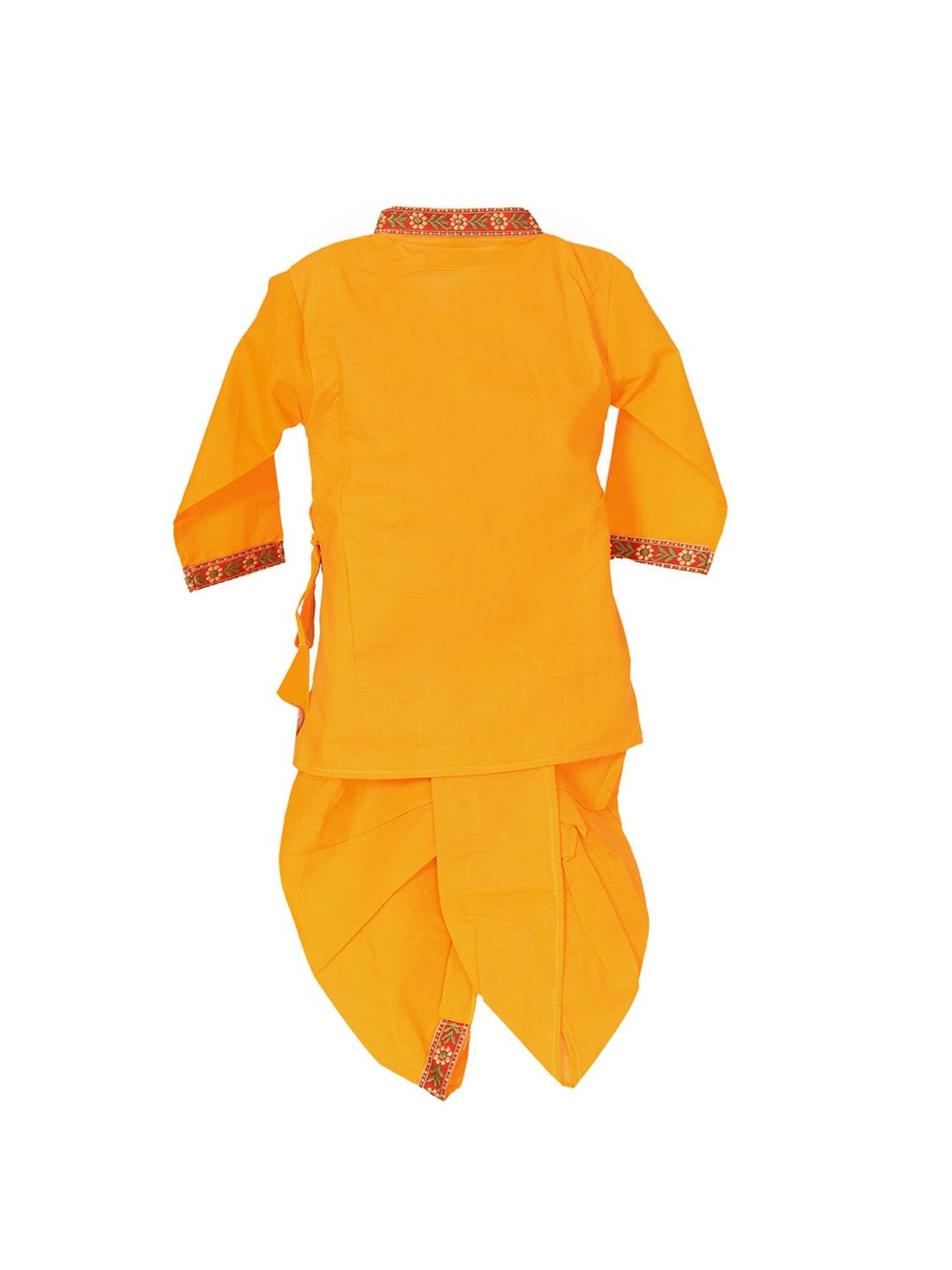 VASTRAMAY Kids Pink & White Floral Print Kurta Set