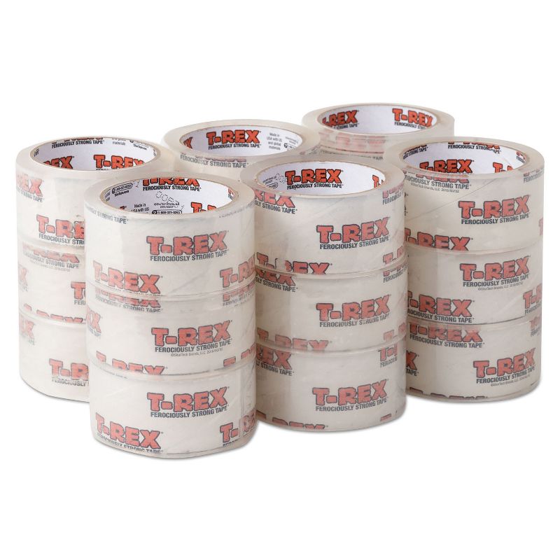 T-REX Packaging Tape 1.88" x 35 yds Crystal Clear 18/Pack 285724