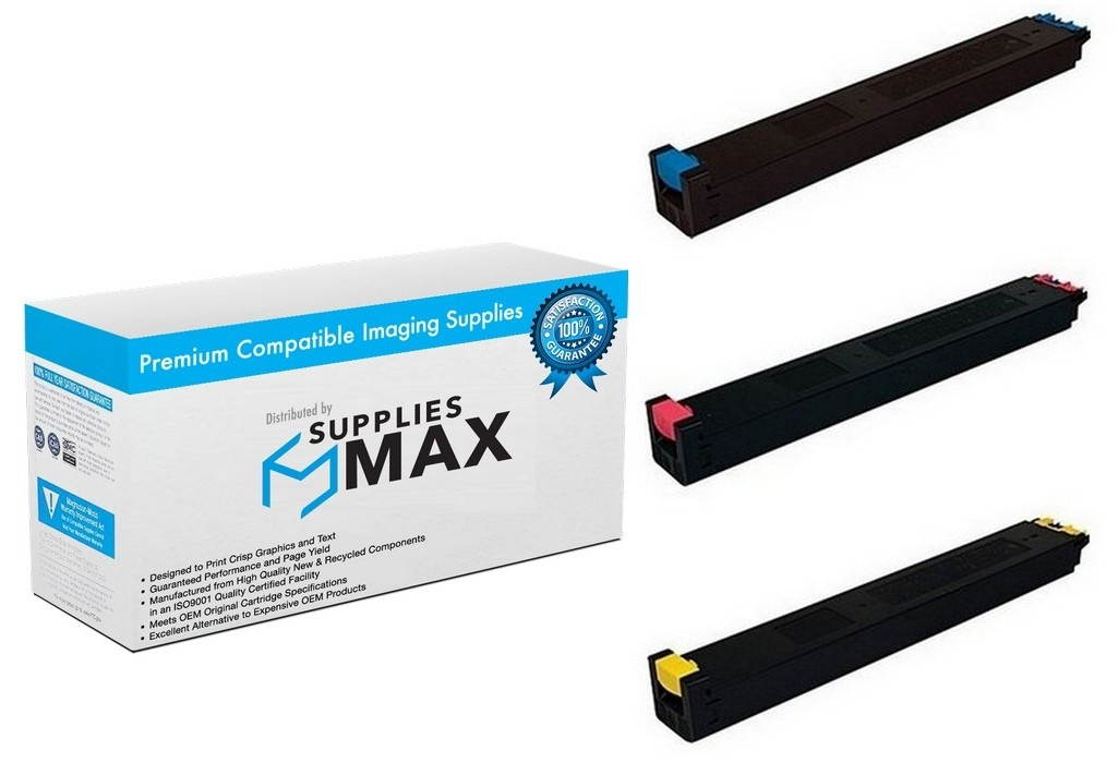 SuppliesMAX Compatible Replacement for Sharp MX-2300/2700/3500/3501/4500/4501 Toner Cartridge Combo Pack (C/M/Y) (MX-45NTCMY)