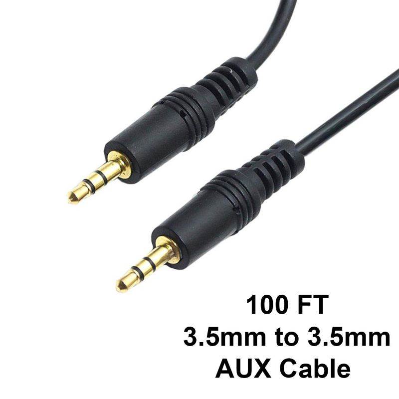 3 FT AUX Headphone 3.5mm Cable Male to Male Car Stereo Audio Cord