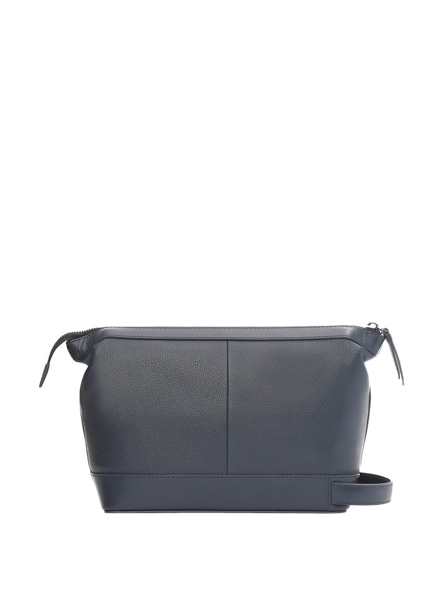 Louis Stitch Brunette Brown Leather Medium Toiletry Pouch