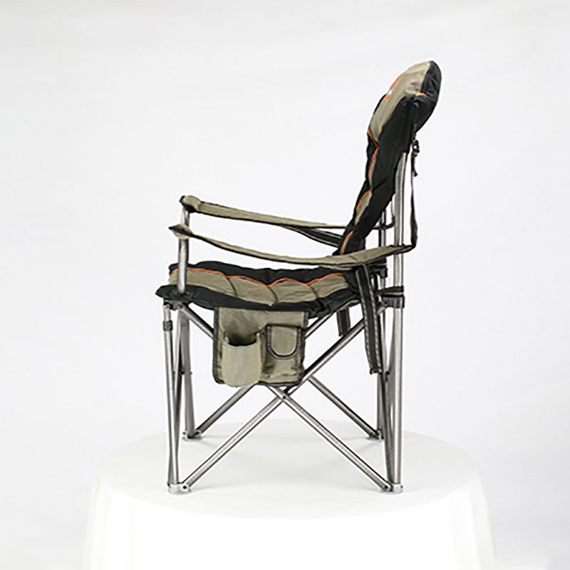 Oztent King Goanna Extra Padded Portable Folding Camping Chair with Adjustable Lumbar Support with 441 Pound Maximum Weight Capacity, Beige