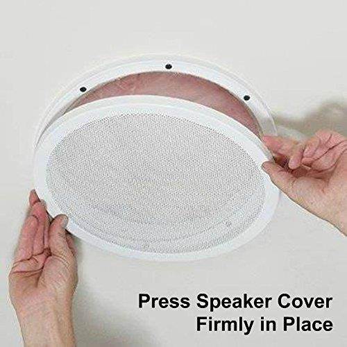 Reliable Hardware Company RH-4002-8-2-A White Universal Surface Mount 8" Speaker Covers, Pair