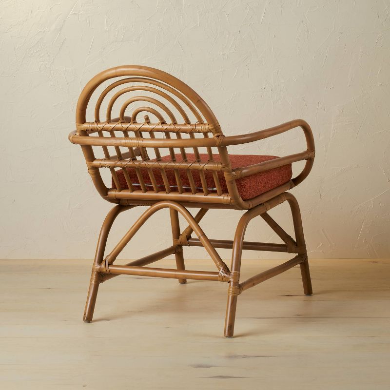 Azure Rattan Armchair with Cushion Terracotta - Opalhouse™ designed with Jungalow™