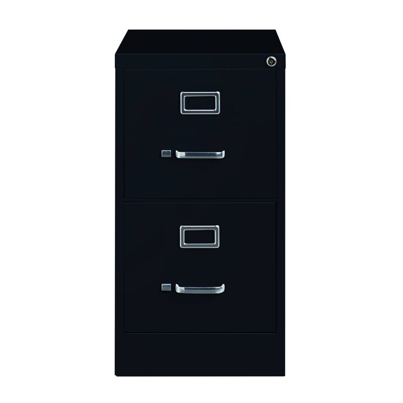 Hirsh 2 Drawer Vertical File Cabinet 22" Black