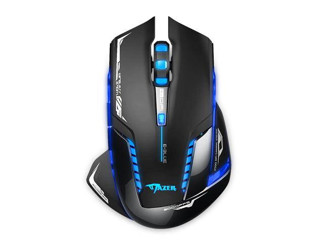 E-Blue Mazer II Wireless Optical Pro Gaming Mouse - AVAGO chip, 2500 DPI, Blue LED, 2.4GHz