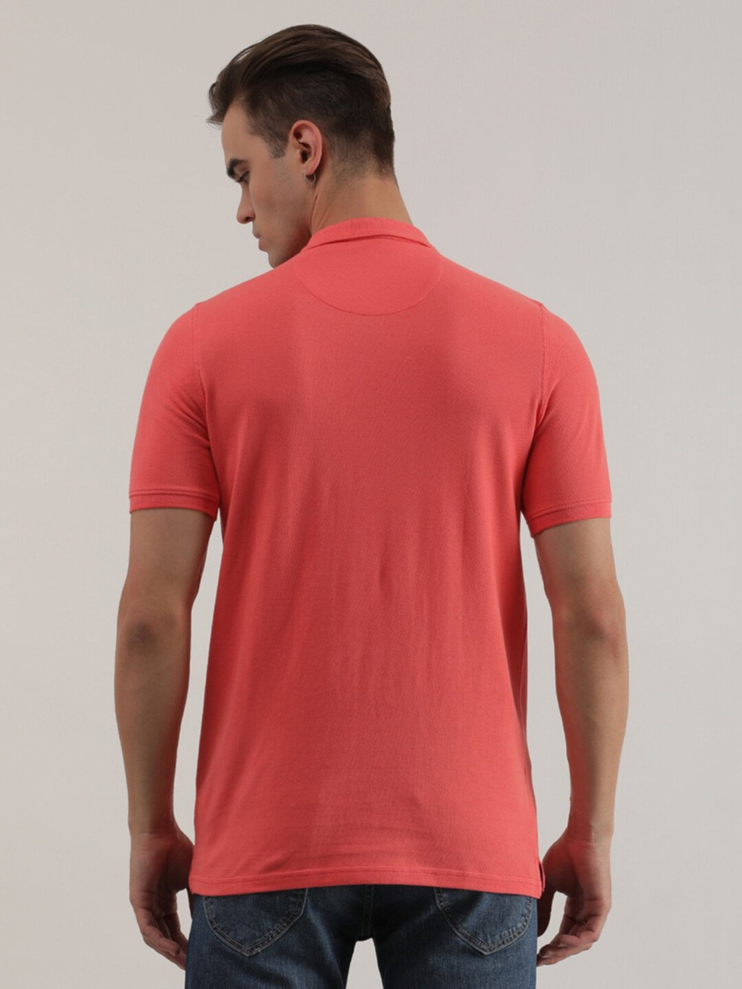 Lee Pink Slim Fit Polo T-Shirt