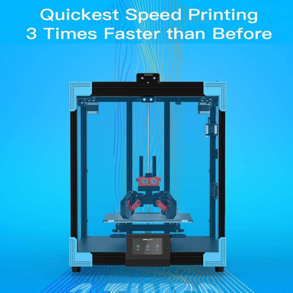 Ender 6 3D Printer Kit, Creality New Larger Core-XY Structure Budget Printer with 3X Printing Speed, Semi-Closed Build Chamber, Touch Screen, Silent Mainboard, Meanwell Power Supply, 250250400mm