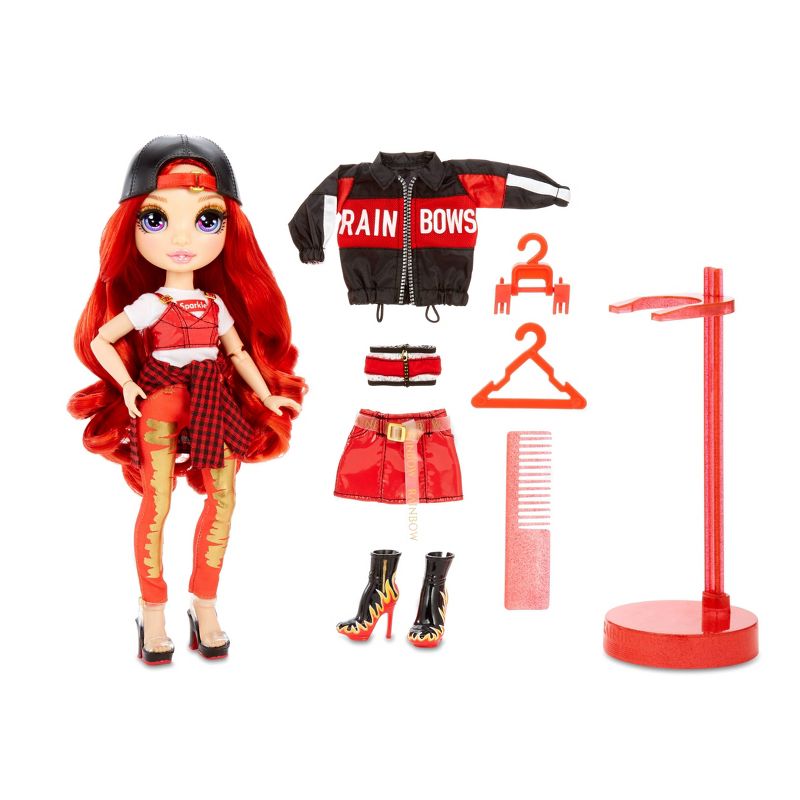 Rainbow High Ruby Anderson – Red Fashion Doll with 2 Outfits