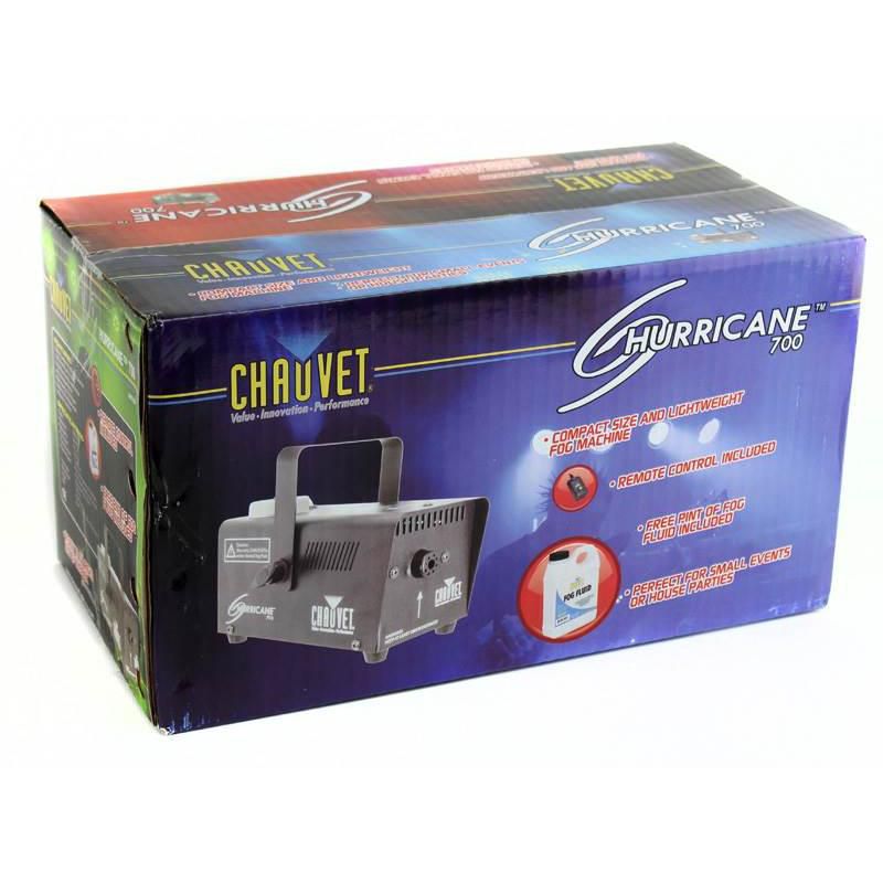 NEW! CHAUVET HURRICANE 700 H-700 Fog/Smoke Machine + DJ BANK LED RGBA Wash Light