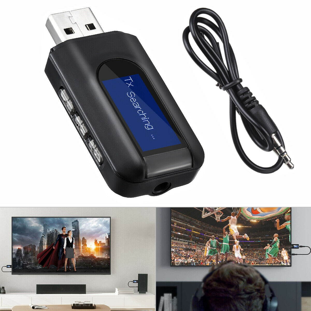 i10s + aptX Clear Collectors Version Tiny Bluetooth Stereo Transmitter Compatible with Apple iPodiPhoneiPad Delivers Cleaner Audio with Reduced Latency for aptX Receivers