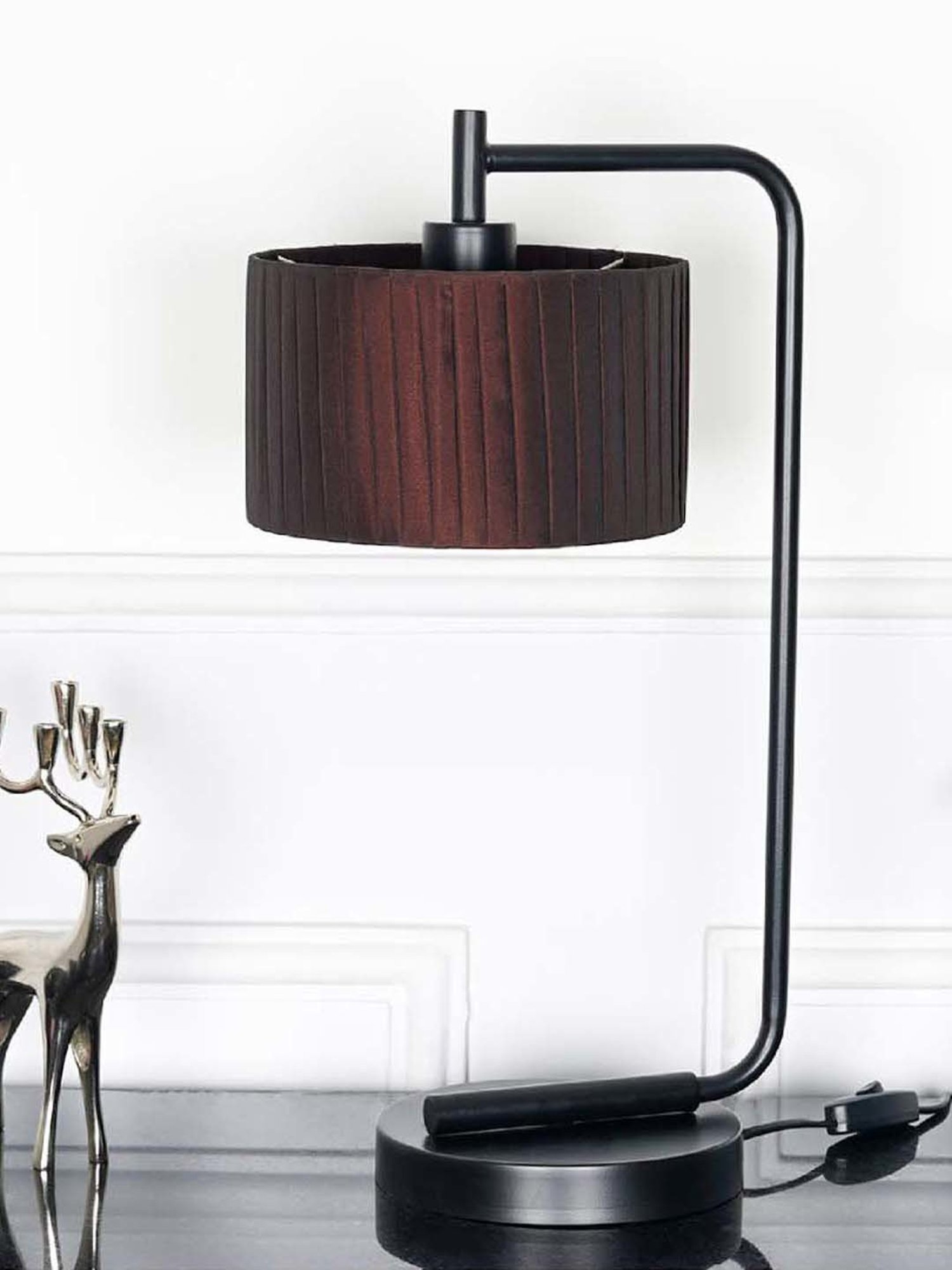 DecorativeRay Red PVC Study Table Lamp - Set of 1