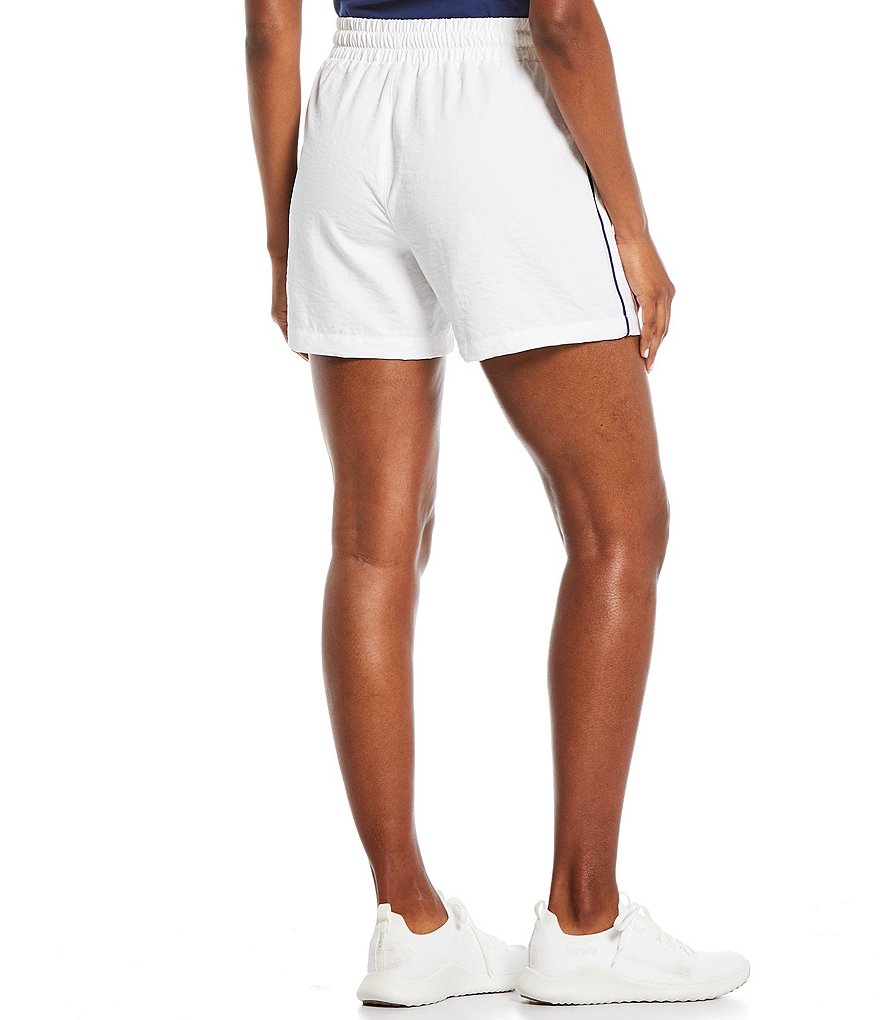 Marc New York Paperbag Waist Sueded Jersey Drawstring Shorts