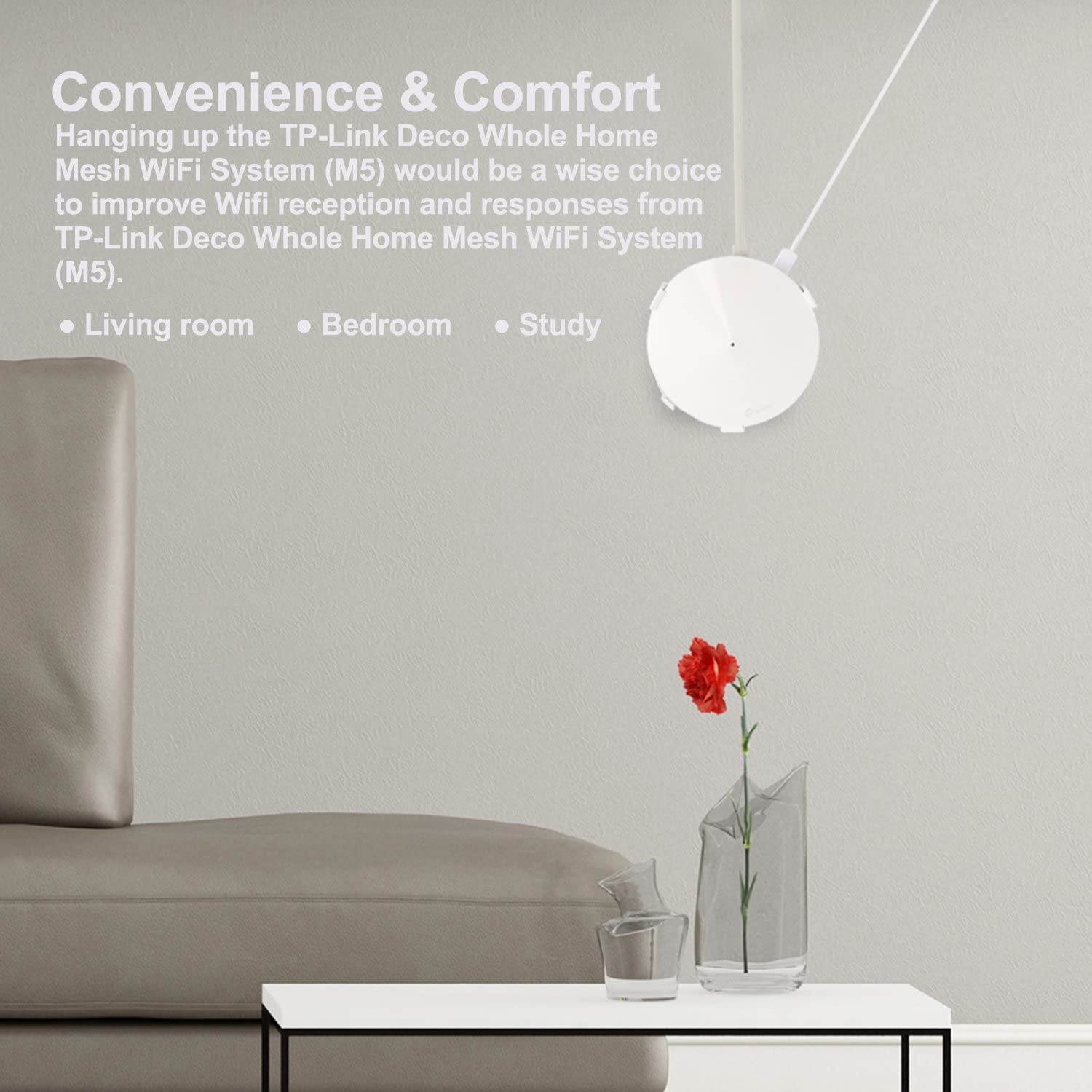 TP-Link Deco M5/P7 Wall MountBECEMURU Wall Mount and Ceiling Mount Bracket with Screwdriver for TP-Link Deco M5/P7 Home Mesh WiFi SystemSimple Design Easy Installation (1 Pack)