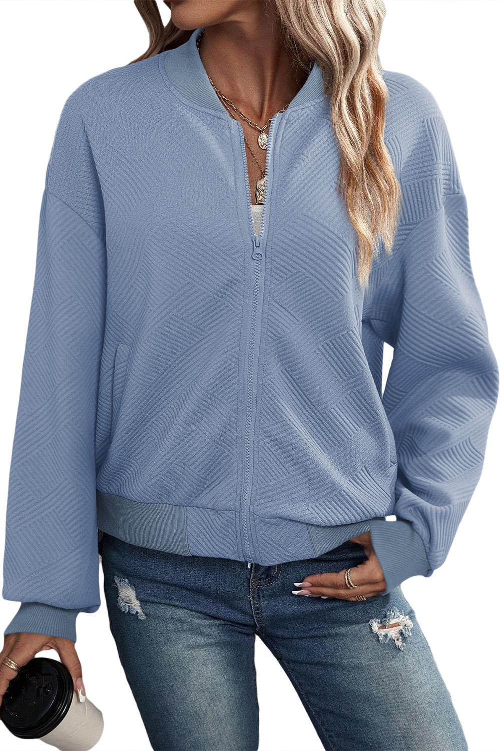 Brown Plaid Button Up Long Sleeve Flannel Shacket