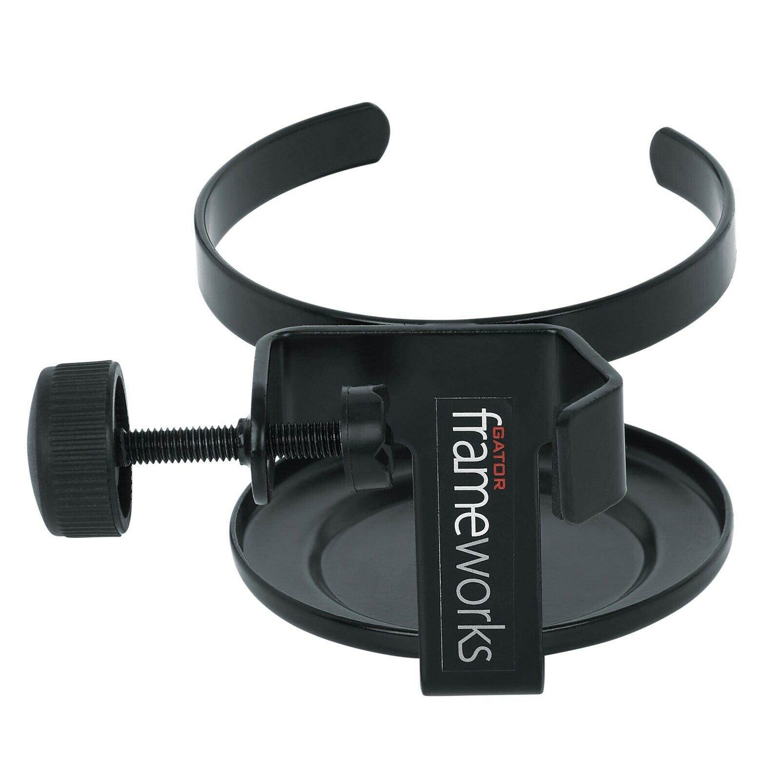 Gator GFW-SINGLECUP Single Cup Beverage Holder Mount for Mic Drum Stands w Clamp