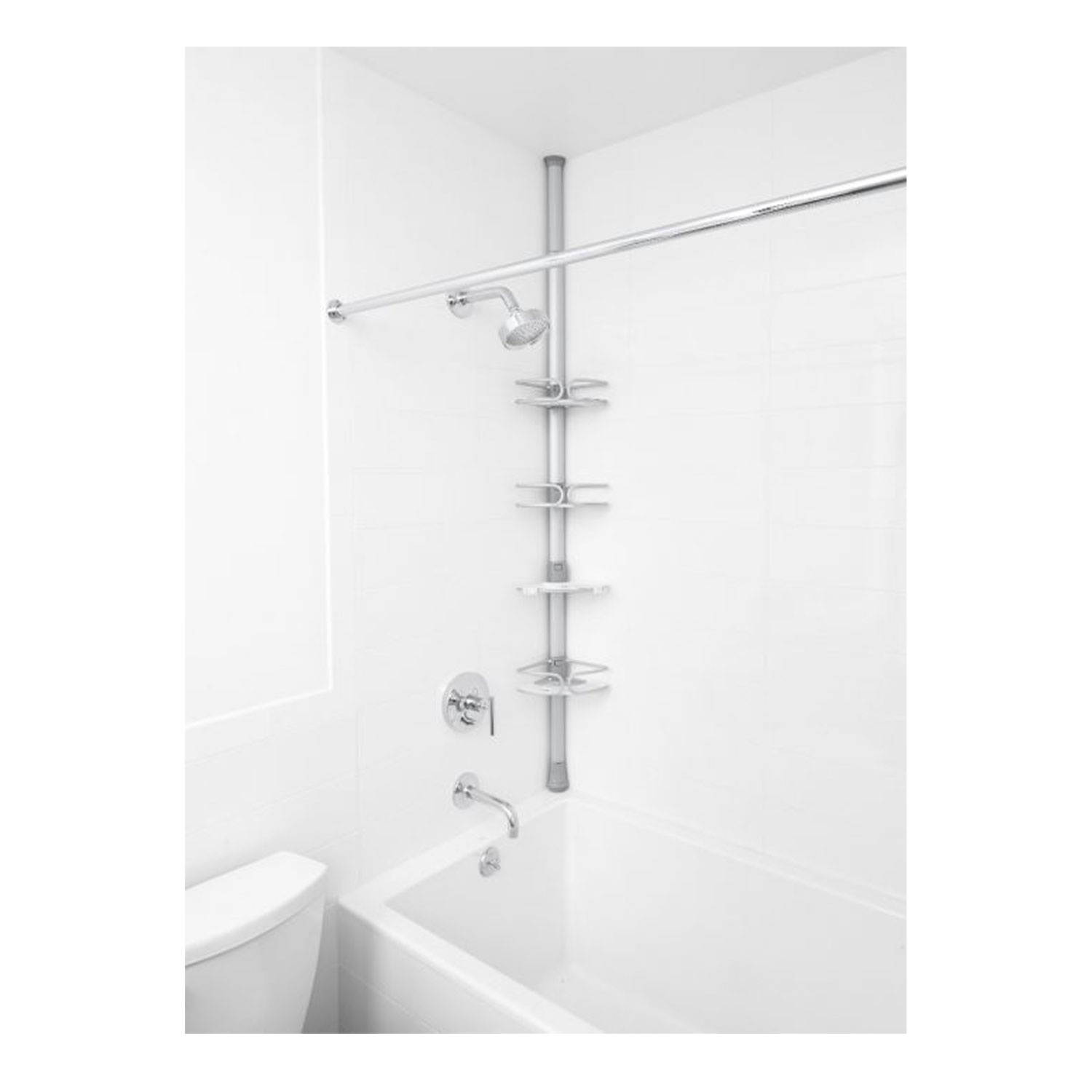 oxo good grips quickextend aluminum pole caddy