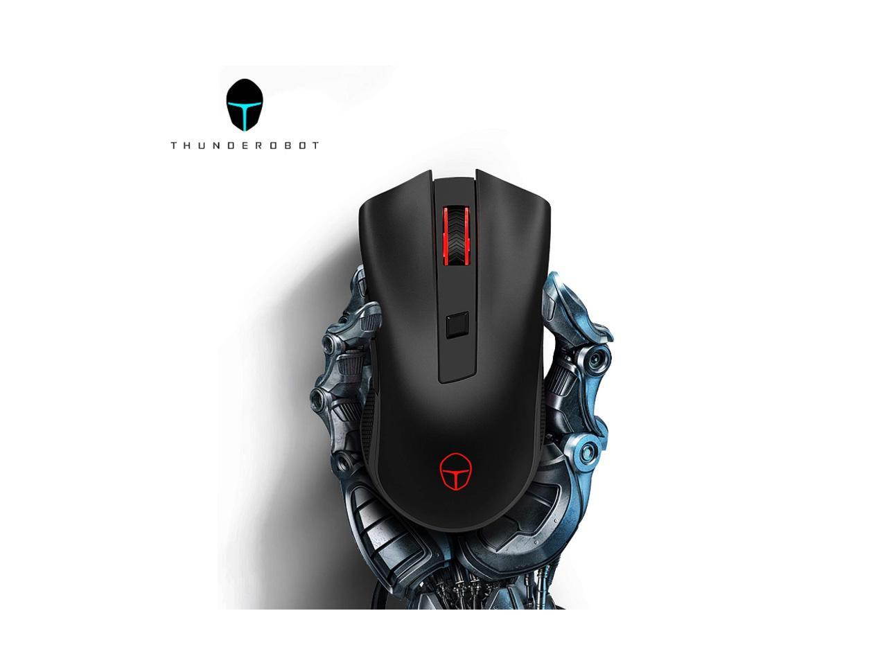 ThundeRobot Wireless Mouse with 5 Adjustable DPI, 2.4G USB Cordless Mouse For Laptop PC Windows Mac, Nano Receiver Gamer Wireless Computer Mouse works with 1AA Battery(Not Included), Extra Long Range