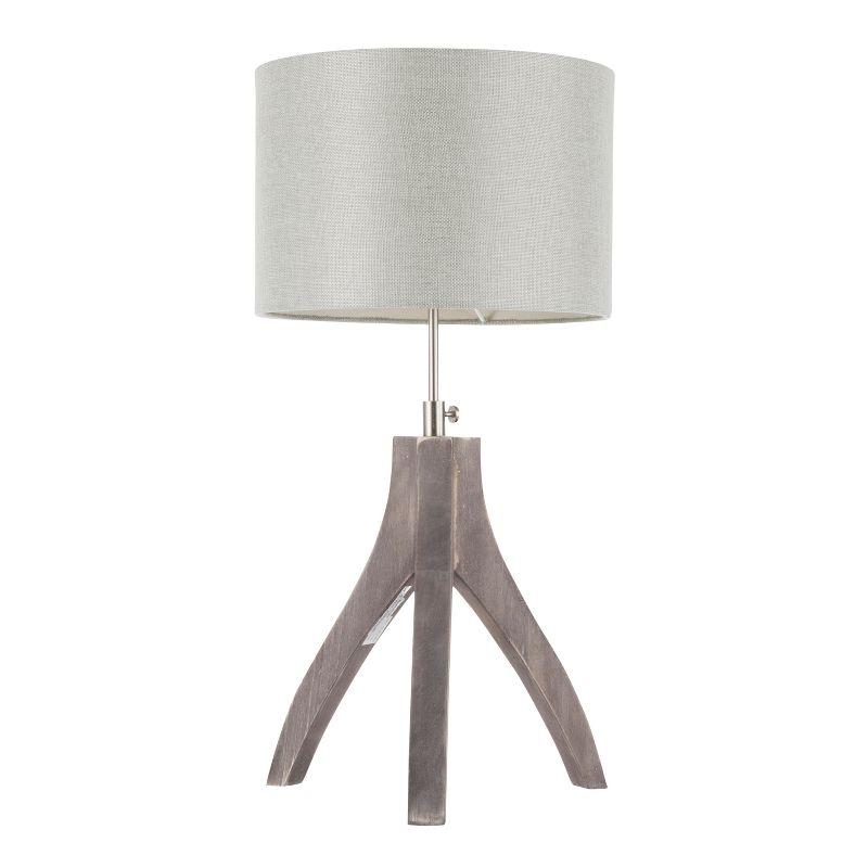 25" Wishbone Table Lamp Light Gray - LumiSource