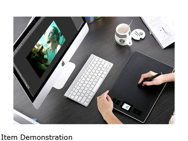 Huion DWH69 Wireless Graphics Drawing Tablet with 8 Express Keys, 5080 LPI, 2048 Pressure Sensitivity Glove and a Carrying Bag