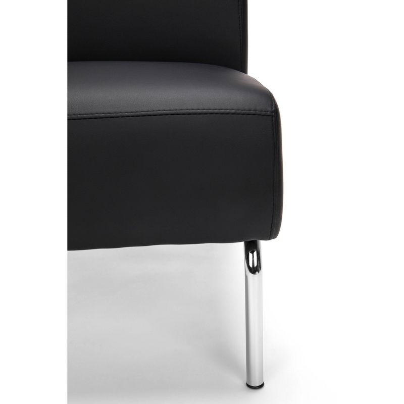 Armless Modular Lounge Chair Black - OFM