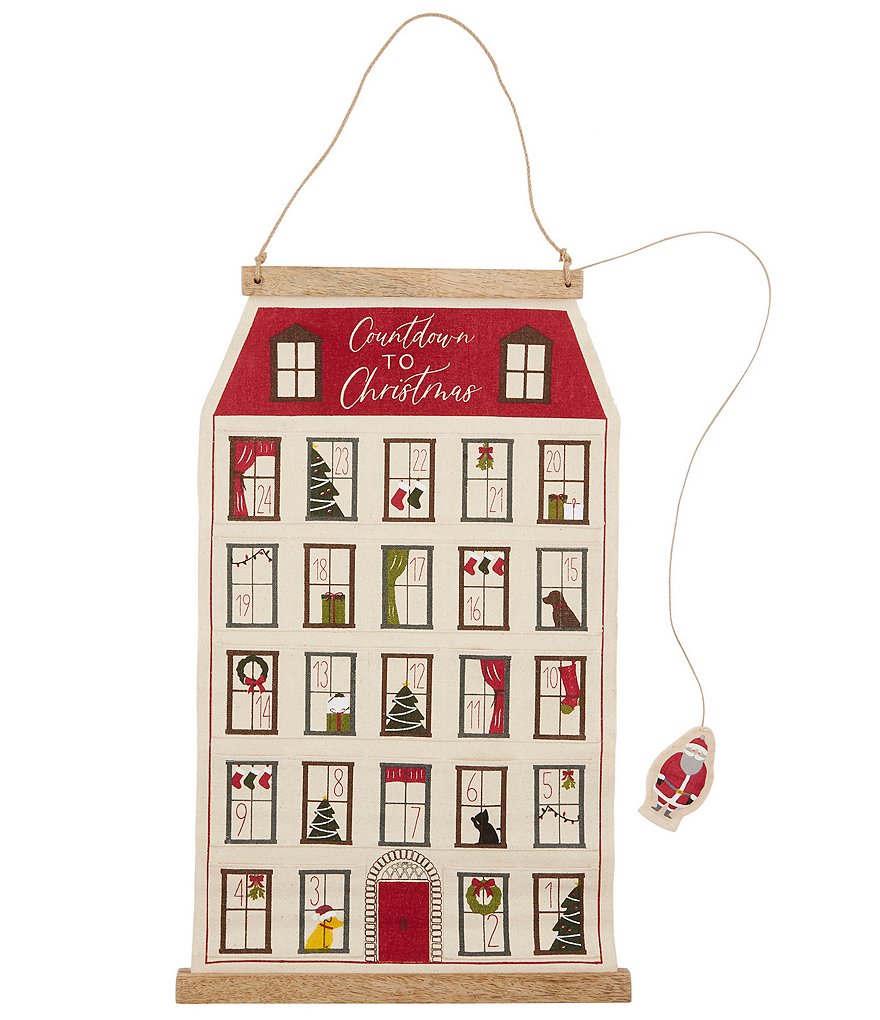 Mud Pie Santa & Co. Collection Christmas House Advent Countdown Calendar
